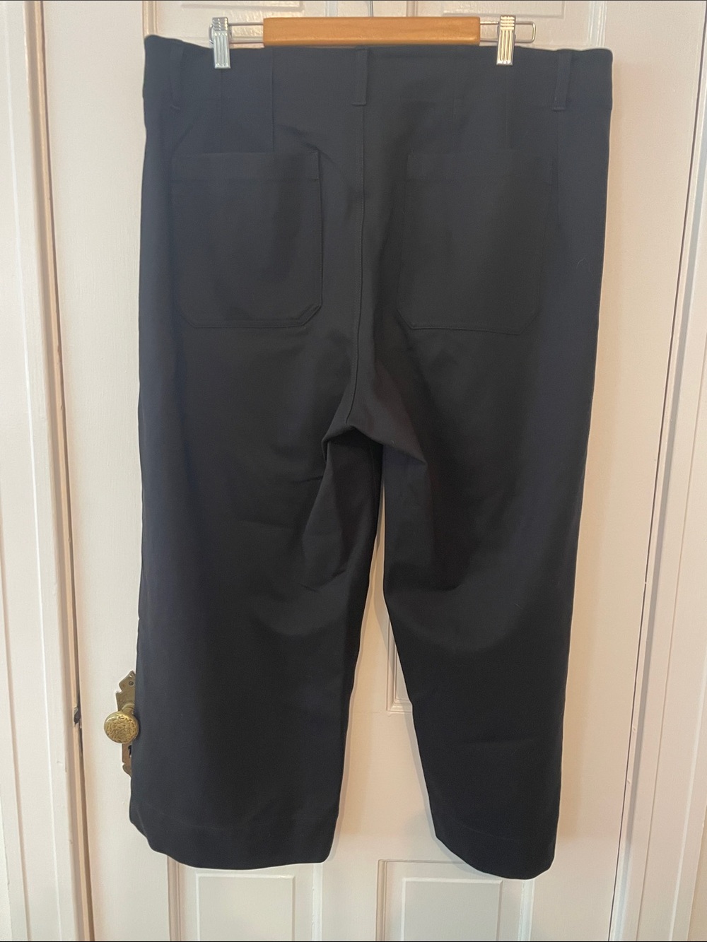 Anthropologie Maeve The Colette Ponte Black Wide-Leg Pants 18W - Picture 3 of 8